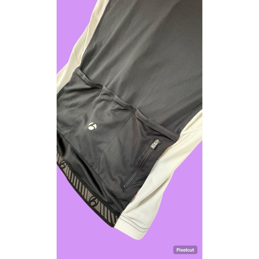 Bontrager Race SS Cycling Jersey Black White Mens Short Sleeve Bike Top 9551 - Picture 5 of 12